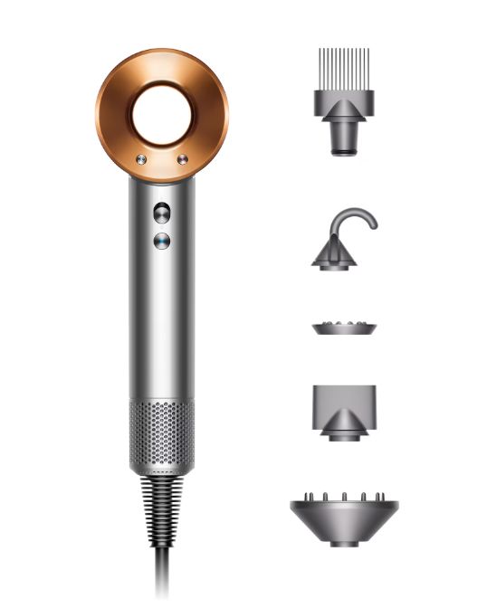 Dyson Supersonic Hair Dryer, Ionic Anti-Static Technology, All Hair Types, Nickel/Copper