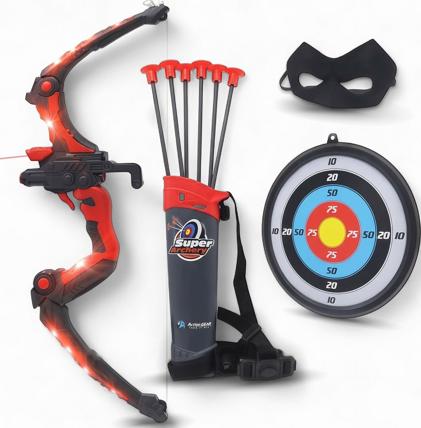 Archery Set With Flashing LED Lights
