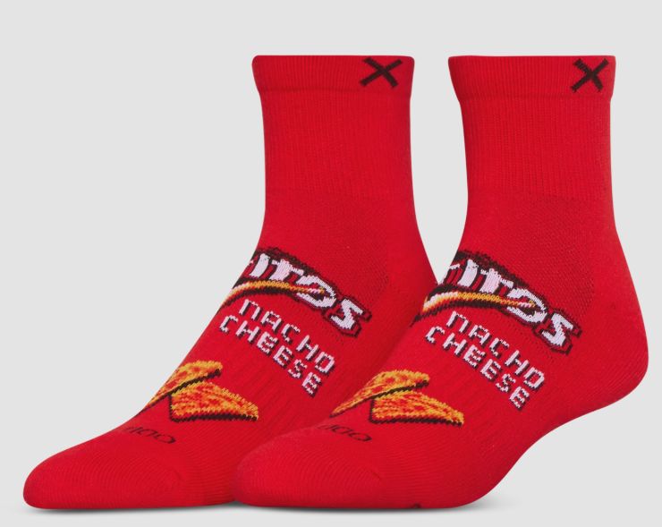 Odd Socks - Doritos Nacho Cheese 2 Pack Bag Crew Socks