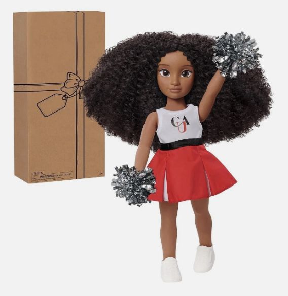 HBCU Cheer Captain Doll - Clark Atlanta (Clark Atlanta University)