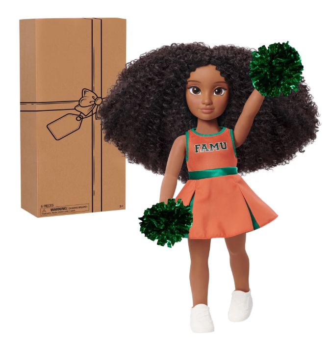 HBCU Cheer Captain Doll - FAMU (Florida A&amp;M University)
