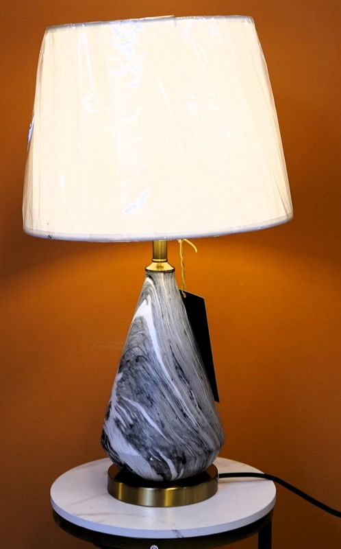 Silken Stone: The Fluted Cone Table Lamp