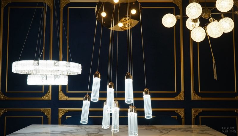 Aurelia Cascade: Multi-Drop Crystal Chandelier