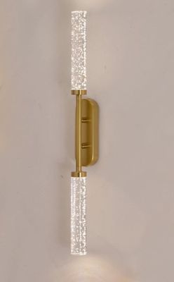 Aurelia Beam: Dual Crystal Wall Sconce