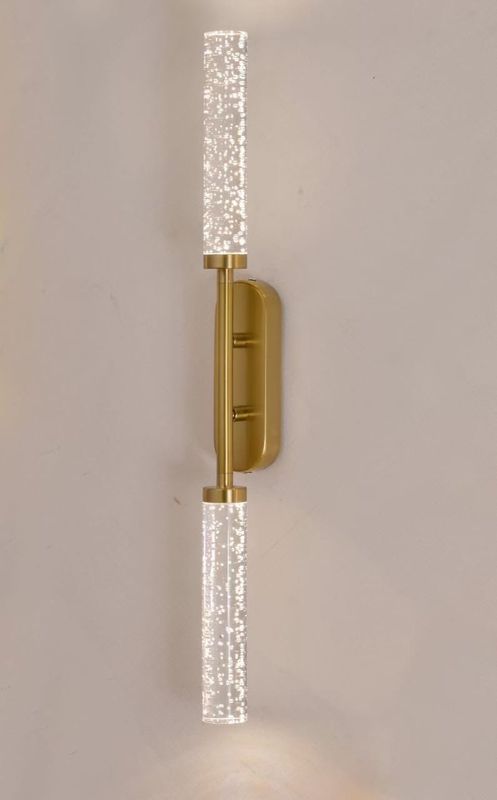 Aurelia Beam: Dual Crystal Wall Sconce