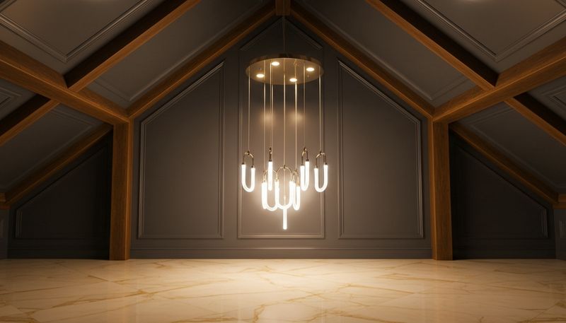 Luma Cascade: Sculptural Crystal Pendant Installation