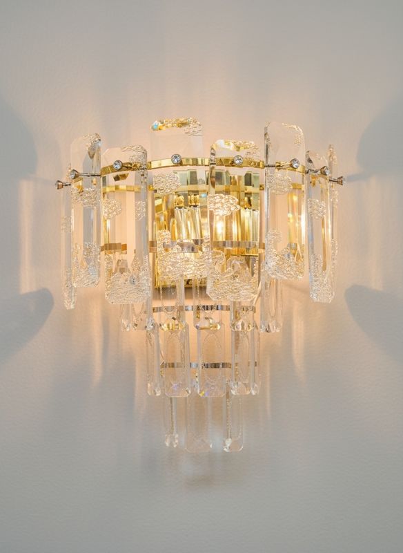 Empire Tier Crystal Wall Sconce