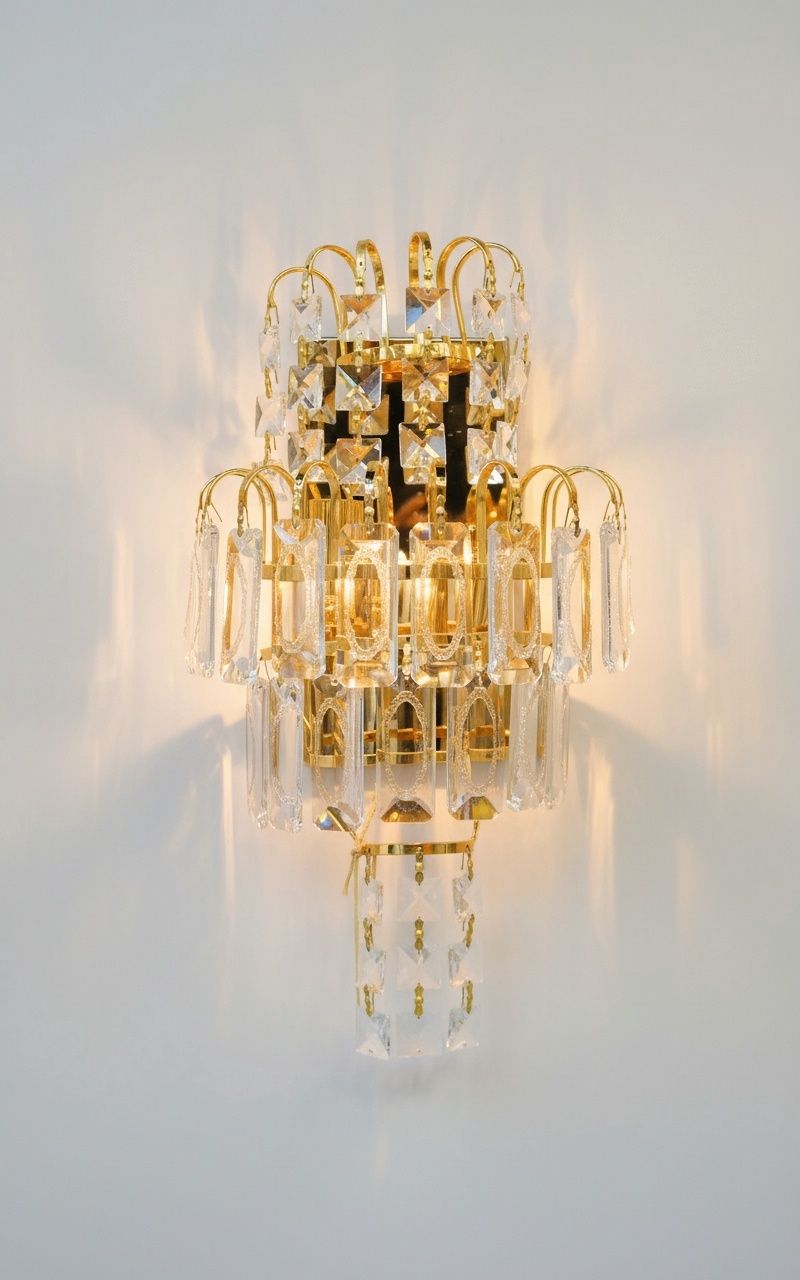 Elegant Crystal Wall Sconce – Timeless Luxury for Your Space