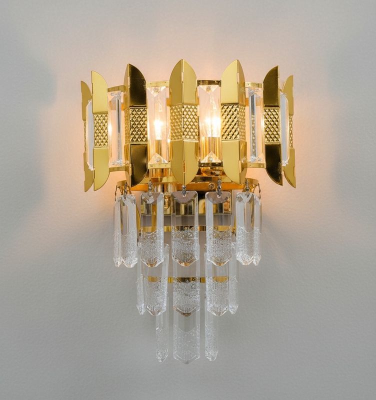 Obsidian Crest Wall Sconce