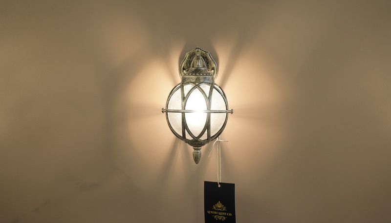 Versailles Globe Lantern – Antique Gold Finish
