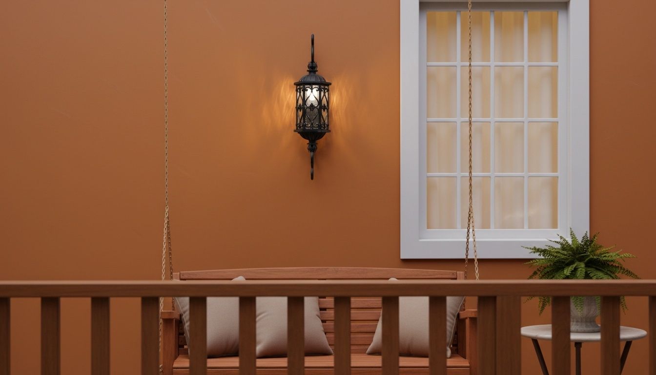 Imperial Ember Twin Lantern Street Lamp – Artisan Wrought Iron &amp; Amber Glow