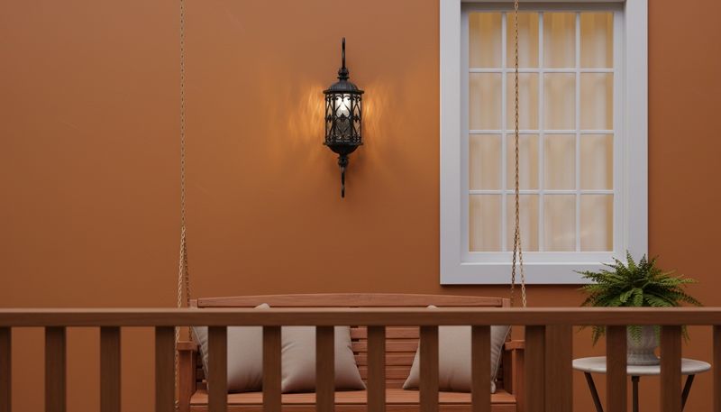 Imperial Ember Twin Lantern Street Lamp – Artisan Wrought Iron &amp; Amber Glow