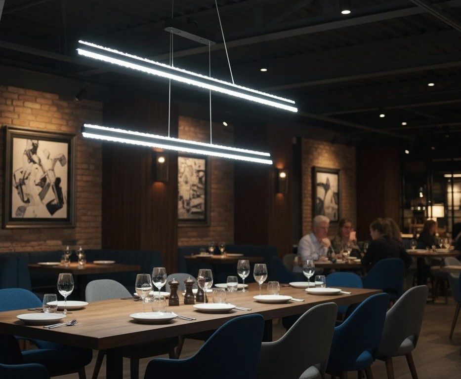 Axis Trio: Multi-Finish Linear Pendant Set
