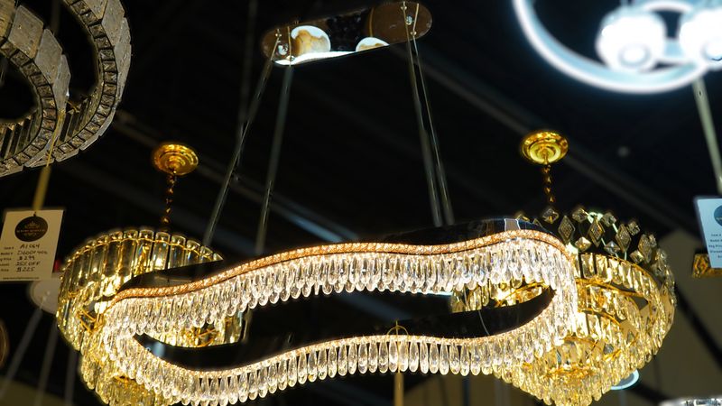 Modern Wave Crystal Chandelier