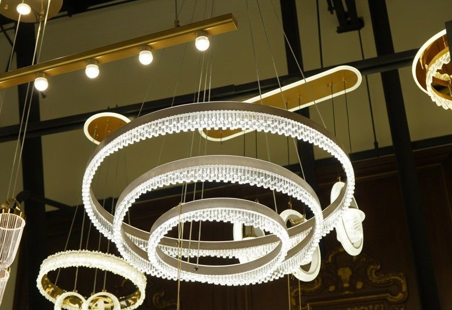 Vortex Halo: Spiral LED Chandelier