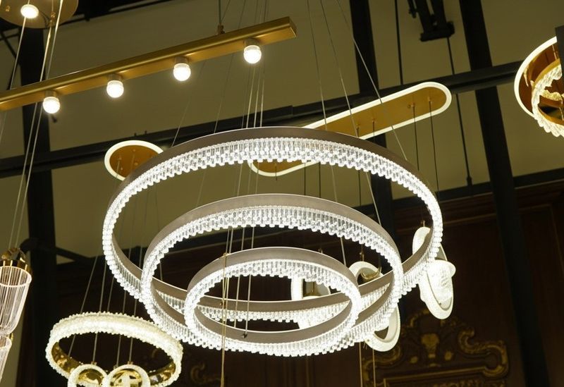 Vortex Halo: Spiral LED Chandelier