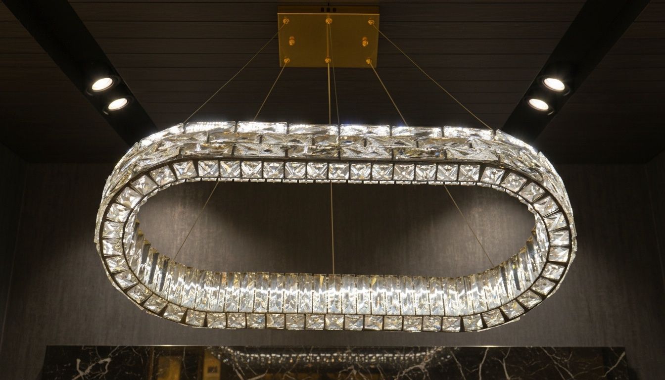 Crystal Ellipse Pendant