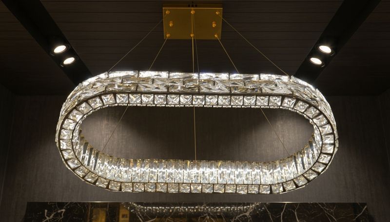 Crystal Ellipse Pendant