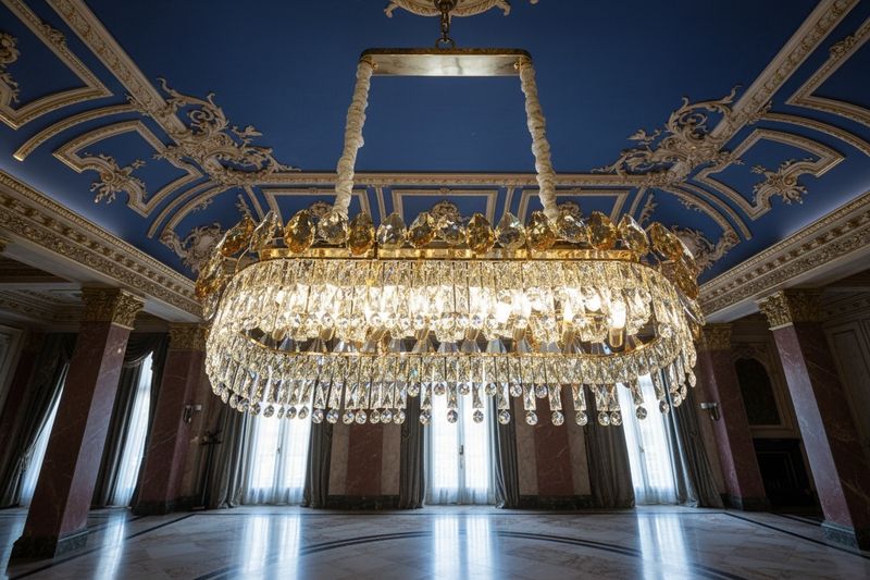 Majestic Linear-Crystal Chandelier