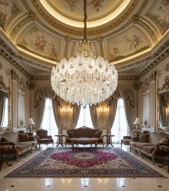 Royal Crest Crystal Chandelier