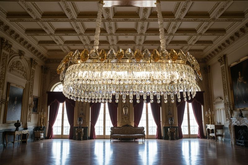 Majestic Linear Crystal Chandelier