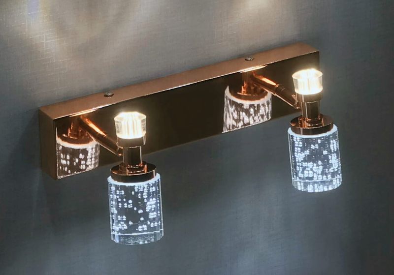 Golden Halo Vanity Light BarCrystal Luxe Edition