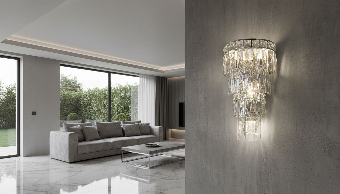 Lumière Cascade Wall Sconce White