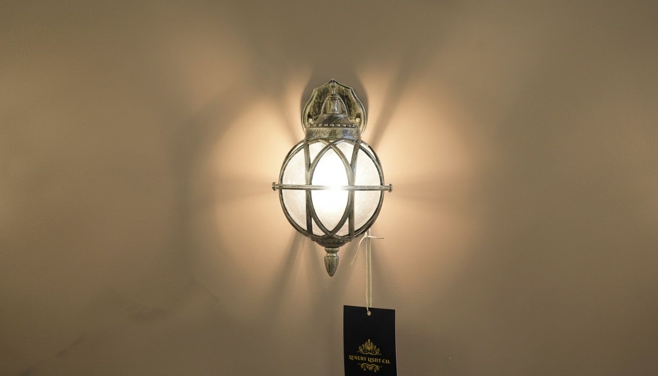 Versailles Globe Lantern --Antique Gold Finish