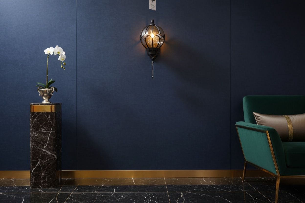 Cambridge Globe Lantern  Wrought Iron &amp; Amber Glass