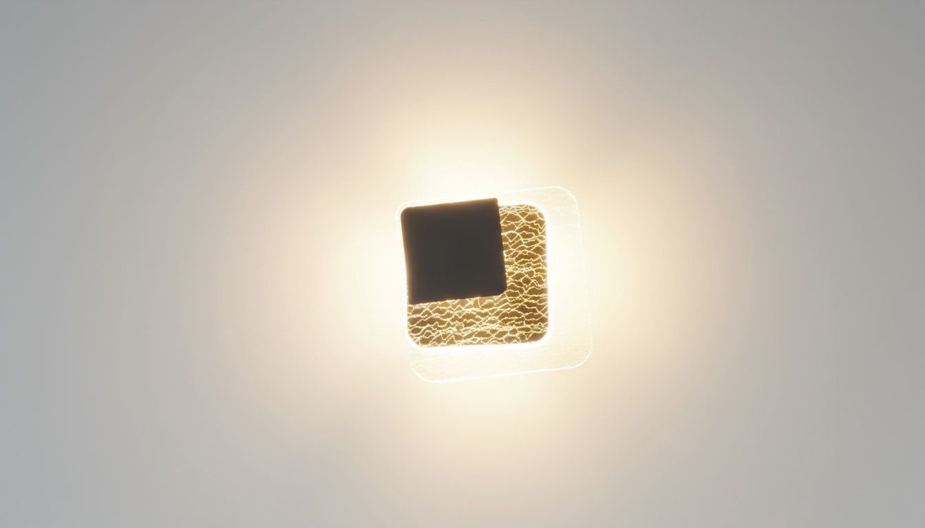 Lucent Gold Geometry: Layered LED Wall Light