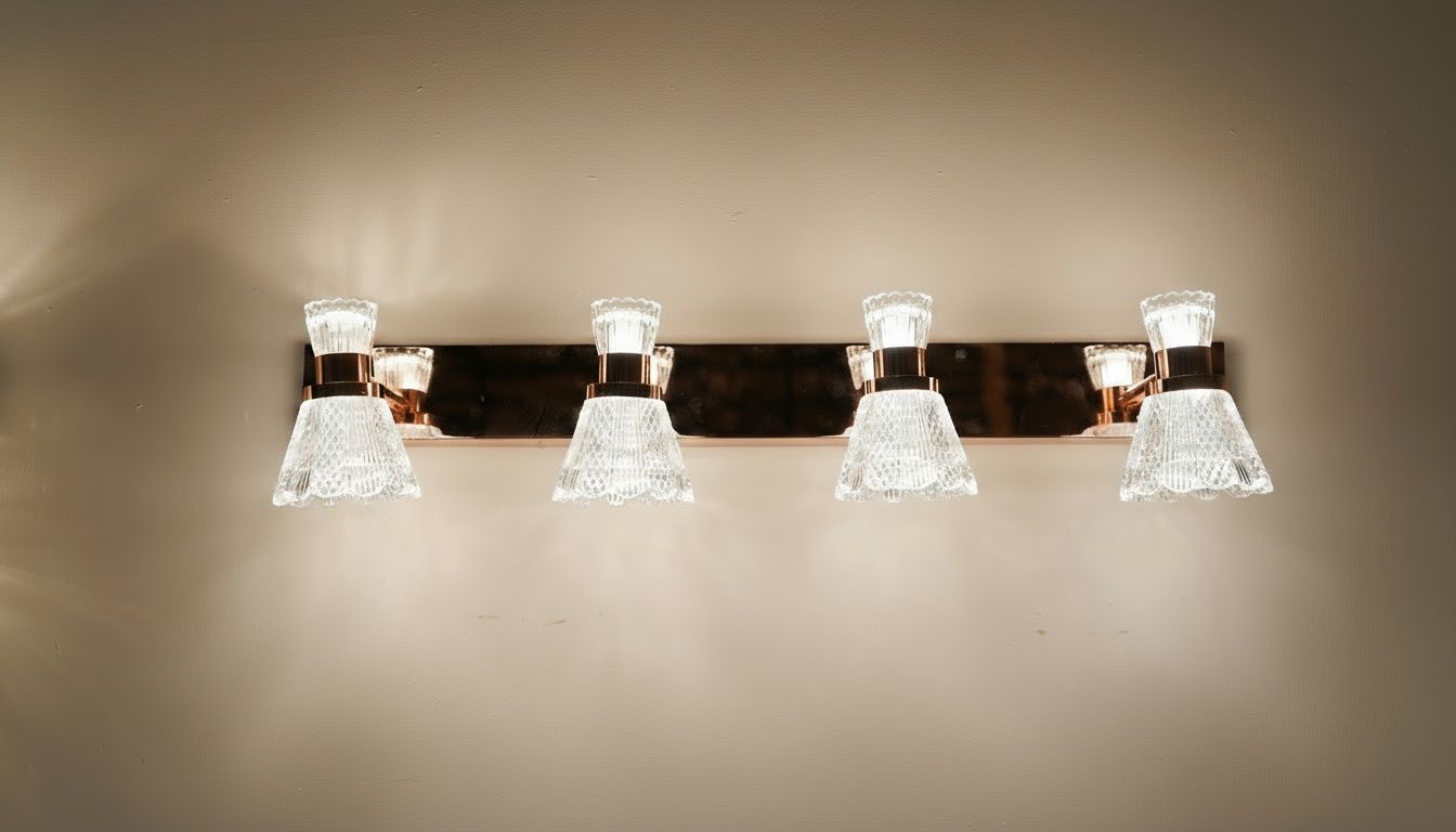 Aurum Prism Vanity Light– Brushed Brass &amp; Cut Glass Cone Series