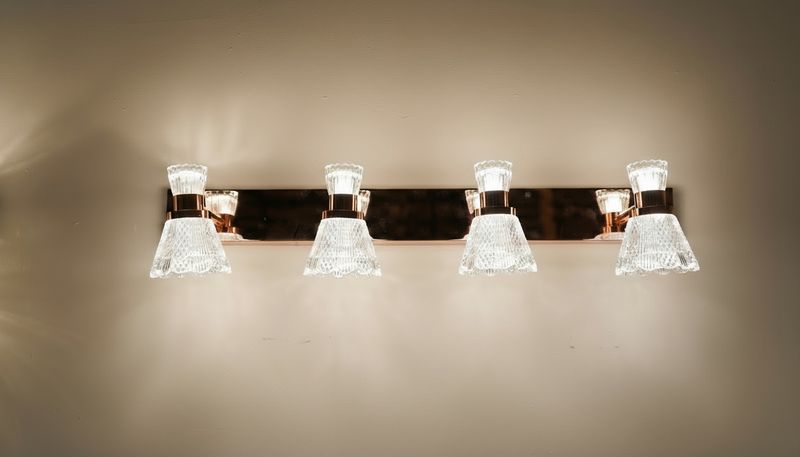 Aurum Prism Vanity Light– Brushed Brass &amp; Cut Glass Cone Series