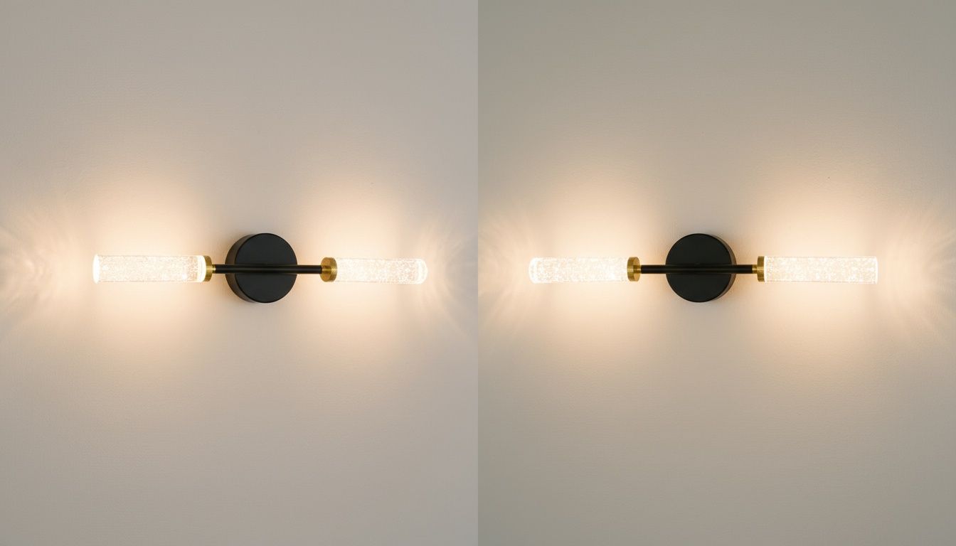 Nocturne Beam: Dual Crystal - Wall Sconce
