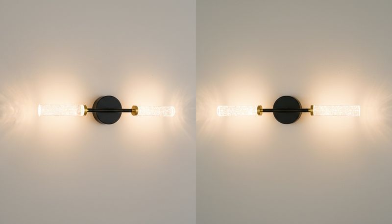 Nocturne Beam: Dual Crystal - Wall Sconce