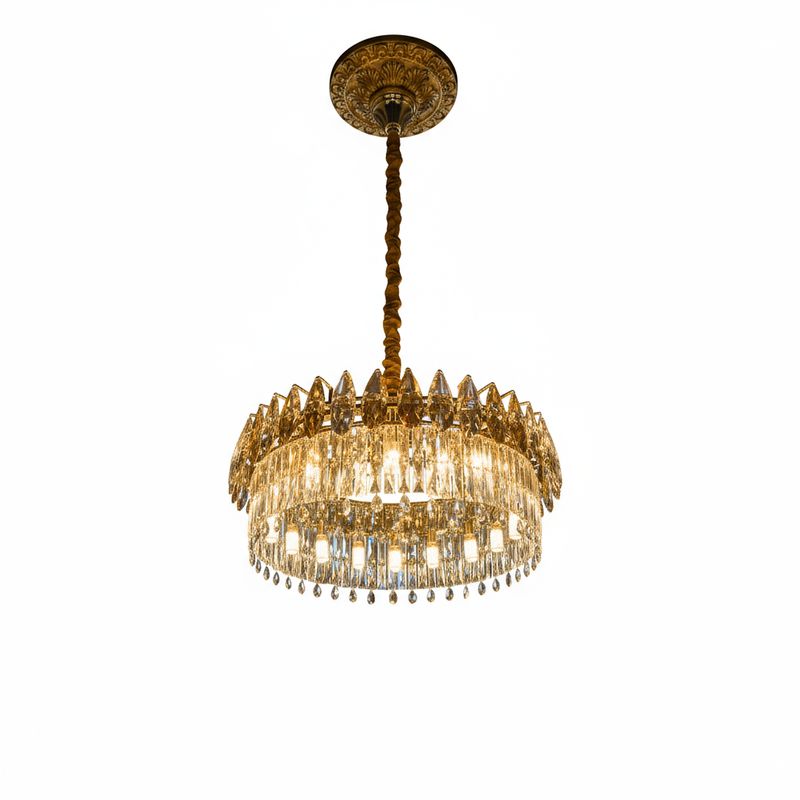 Imperial Halo Crystal Chandelier