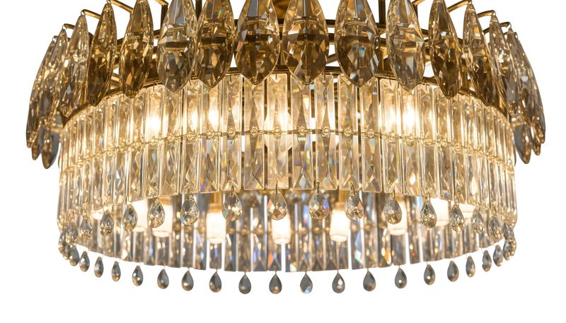 Imperial Halo-Crystal Chandelier