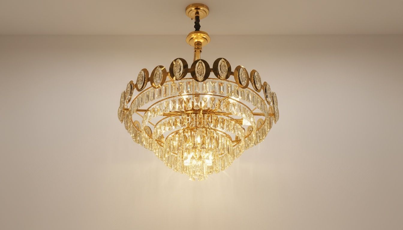 Imperial Cascade The Oval Crown: Crystal Chandelier
