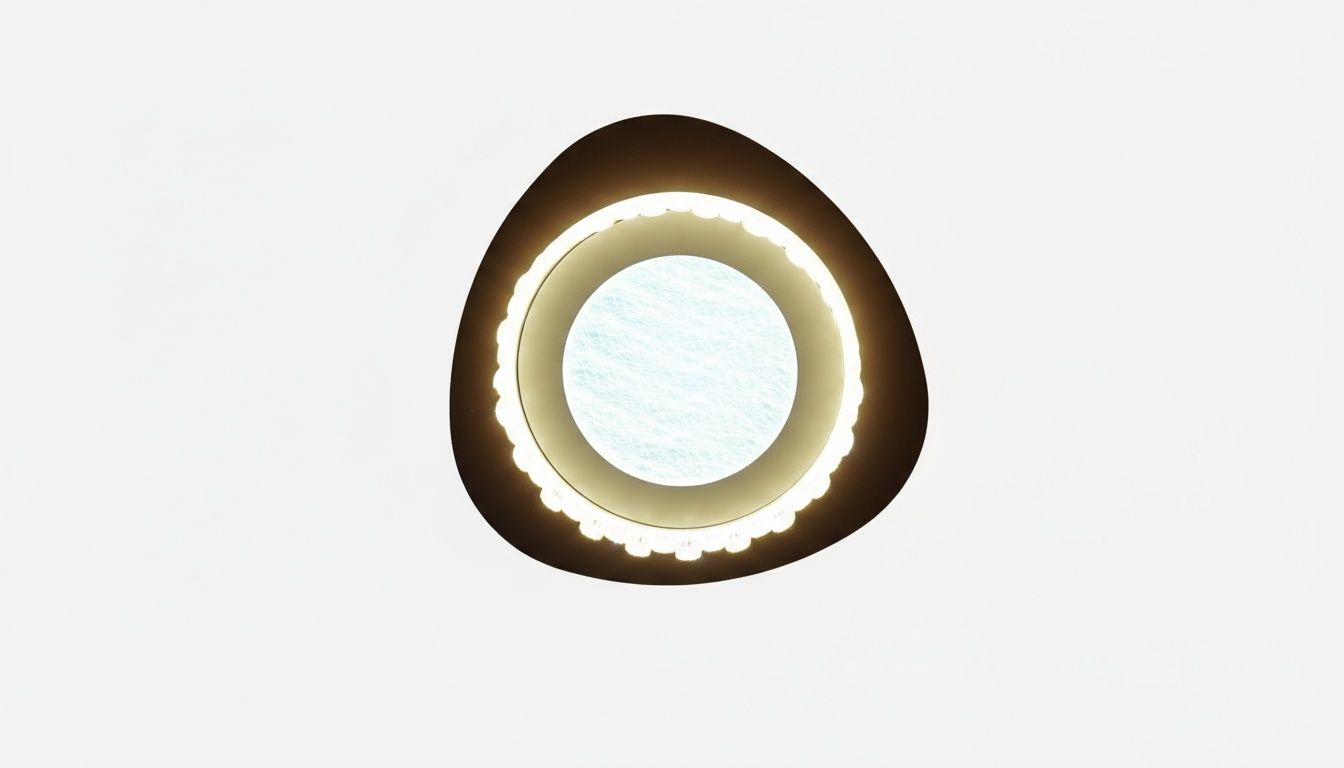 Aurelia Bloom: Asymmetric Crystal Flush Mount