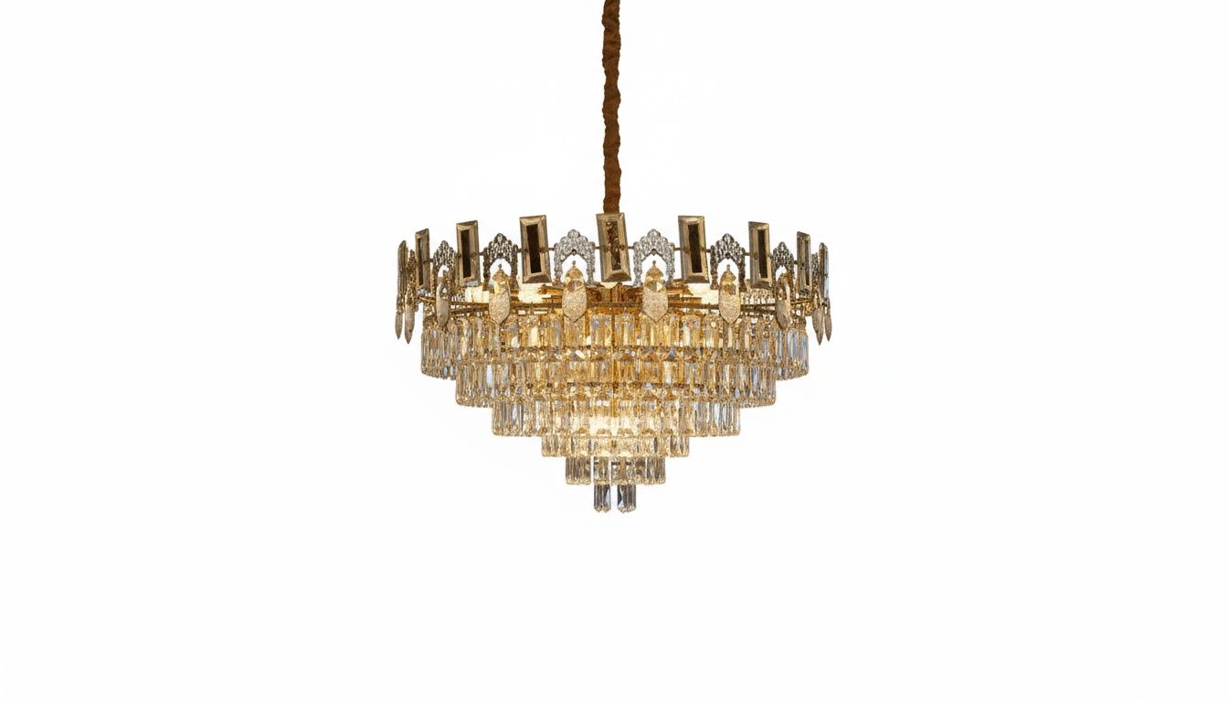 Aurelia Regent--Blade &amp; Prism Crystal Chandelier