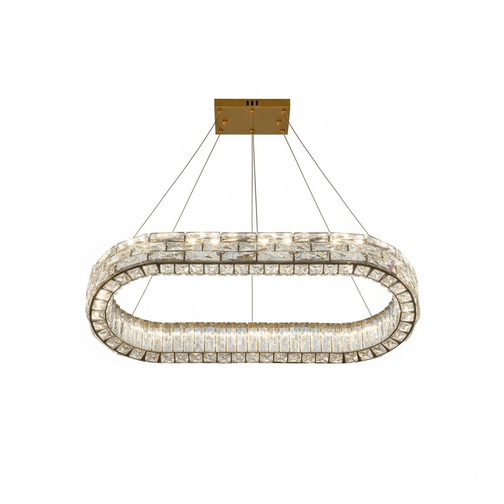 Crystal Ellipse Pendant