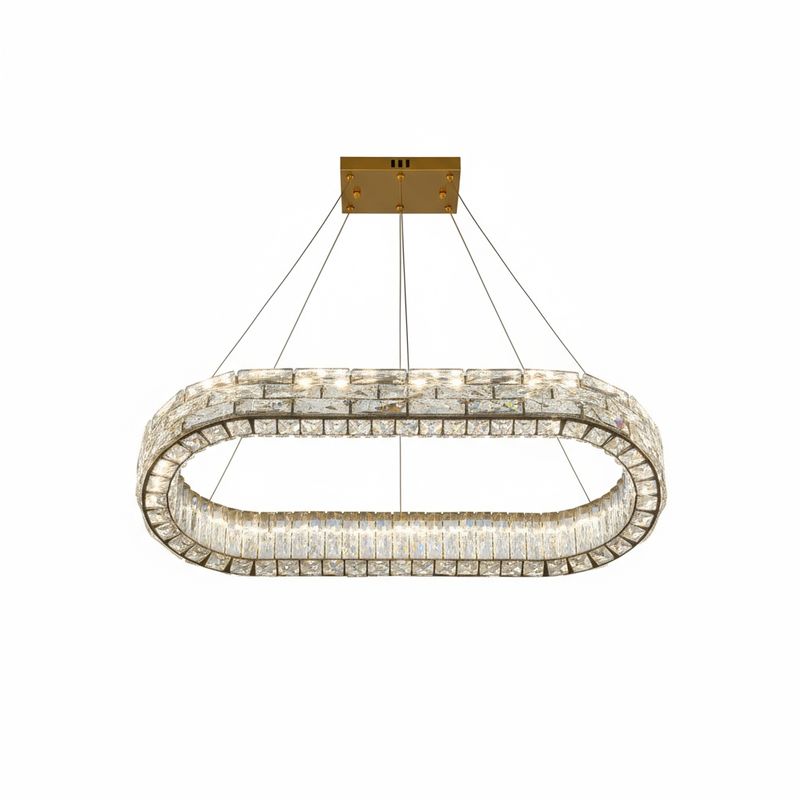 Crystal Ellipse Pendant