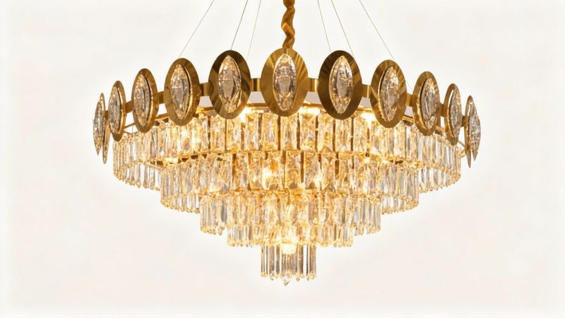 Imperial Aurelia: Tiered Crystal Chandelier