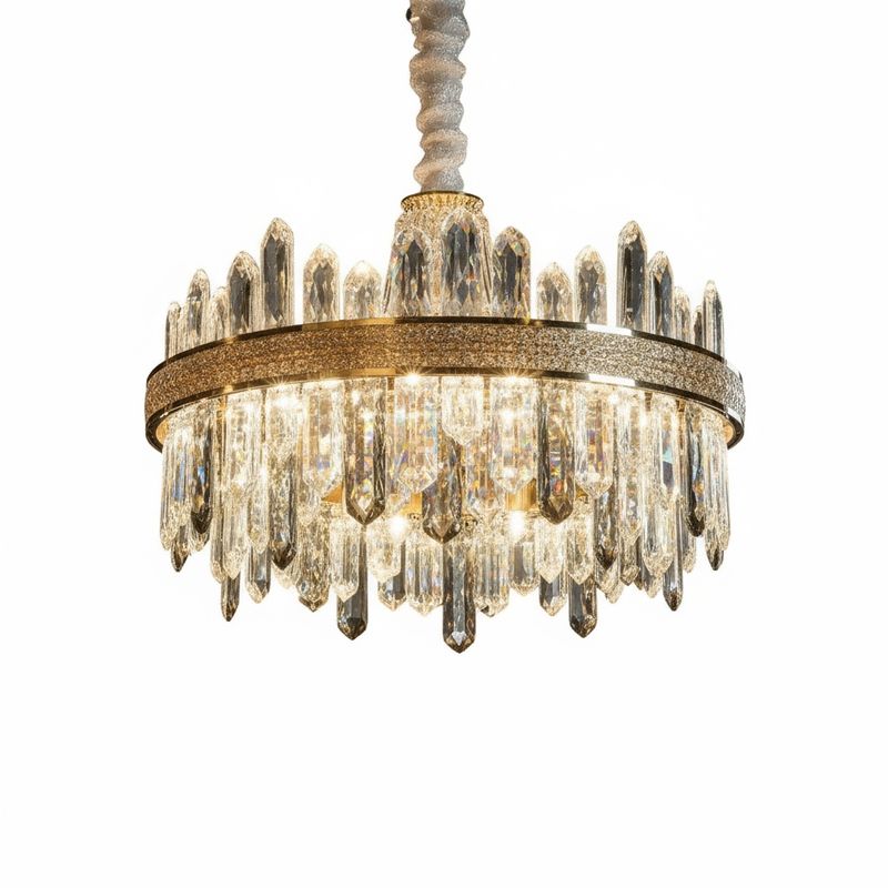 Golden Horizon Crystal Chandelier