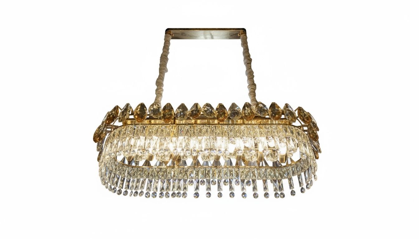 Majestic Linear Crystal Chandelier