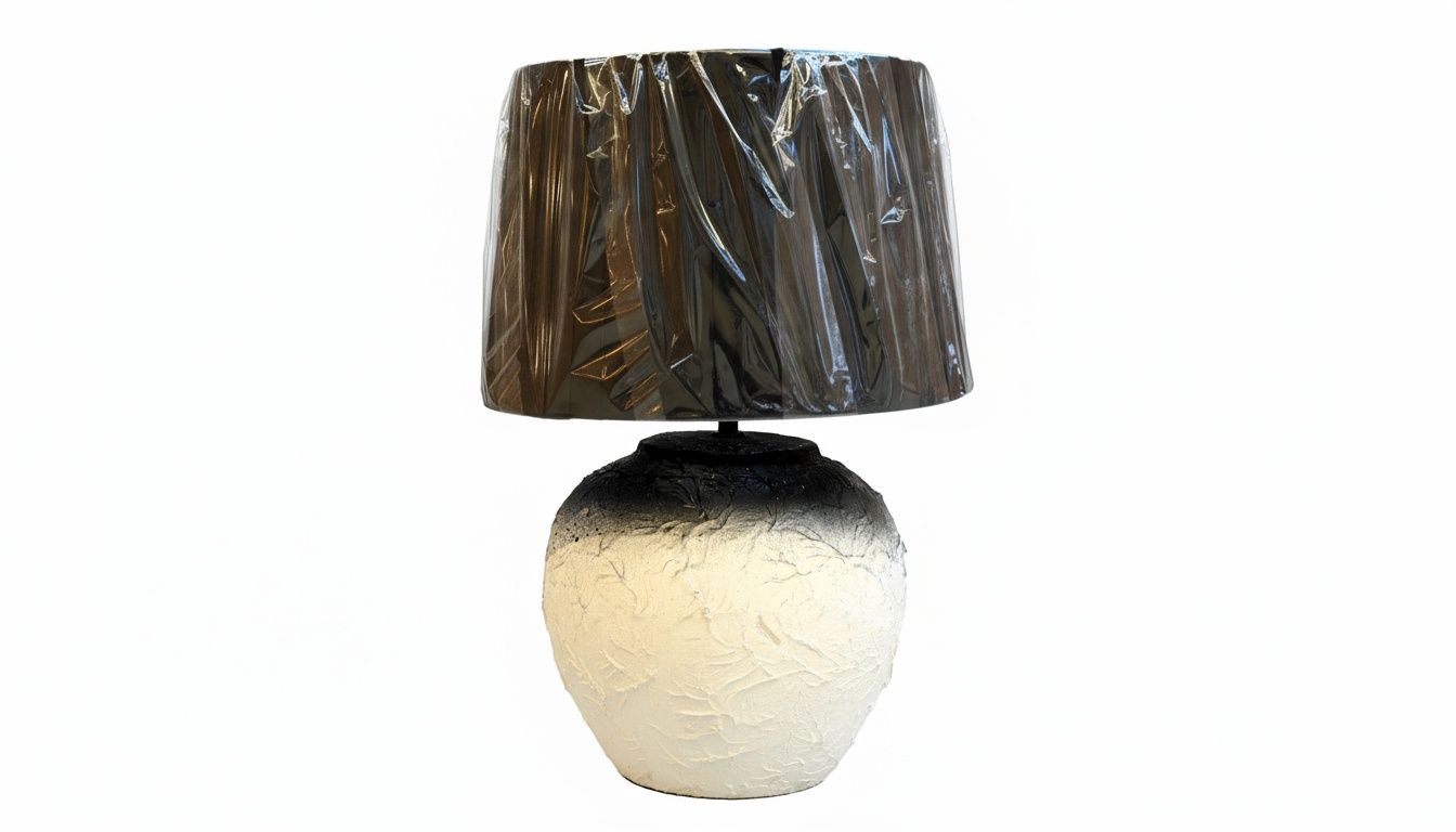 Oreo Obsidian Bloom: The Sculpted Gradient Table Lamp