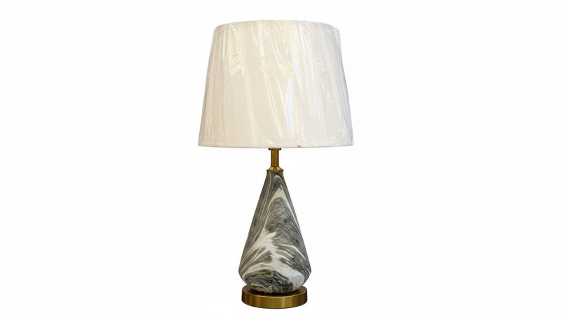 Silken Stone: The Fluted Cone Table Lamp