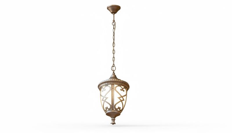 Regency Ember Twin Lantern Street Lamp – Crossed Iron &amp; Amber Frost