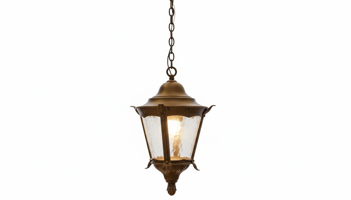 Timeless Elegance Outdoor Lantern – Wrought Iron Finish