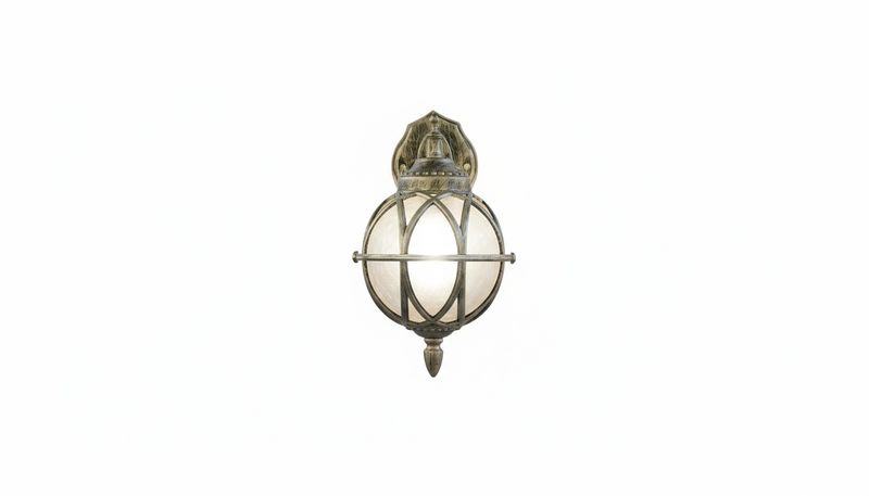Versailles Globe Lantern --Antique Gold Finish