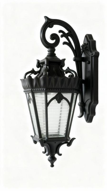 Victorian Scrollwork Outdoor Wall Lantern